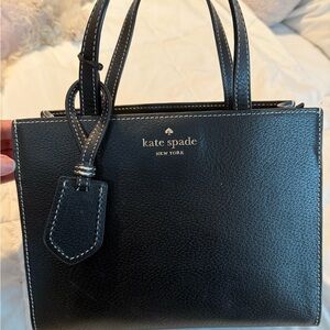 Kate Spade Black Leather Tote Bag